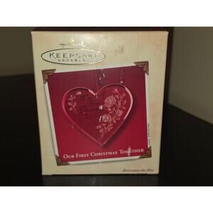 Hallmark Keepsake Ornament ~ Our First Christmas Together ~ Acrylic ~ 2002 *New